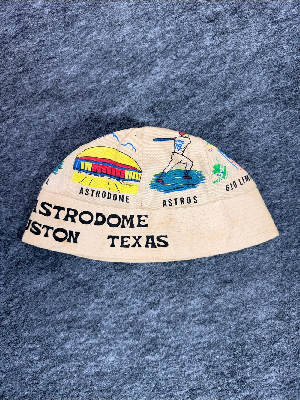 Vintage Astroworld Houston Texas Bucket Hat Astrodome Theme Park 80s 90s Mcfey
